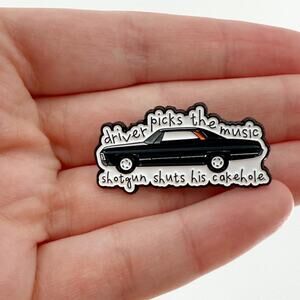 Driver Picks The Music Supernatural Inspired Soft Enamel Pin